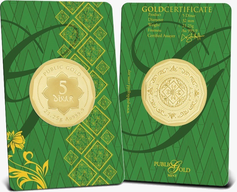 5 Dinar Public Gold kini berwajah baharu - Public Gold Malaysia